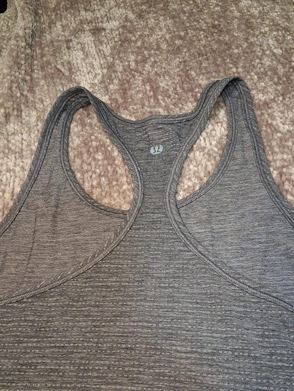 lululemon athletica Heathered Gray Racerback Tank